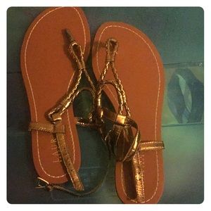 Copper sandals
